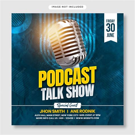 Premium Psd Podcast Talk Show Flyer And Social Media Post Template