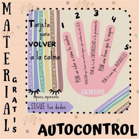 Material Psico Educativo Para Trabajar Autocontrol Autocontrol