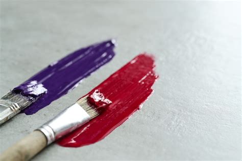 Coups De Pinceau Rouge Et Violet Photo Gratuite