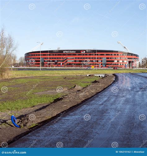 Soccer Stadium of Az Alkmaar in the Netherlands Editorial Photography ...