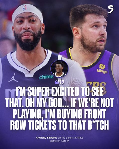 Sideline Sources | Anthony Edwards is a real hoops enjoyer 😂 (via