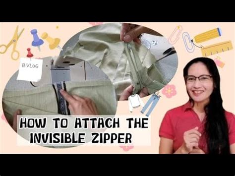 How To Attach The Invisible Zipper YouTube