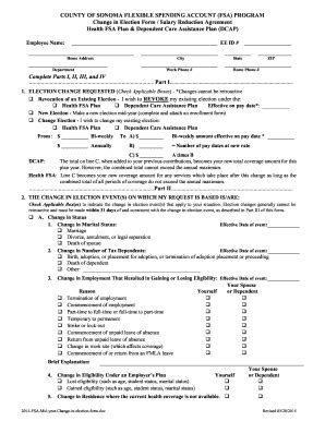 Fillable Online Fsa Election Of Benefits Form Cdphp Fax Email Print