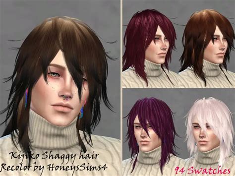 Sims 4 Hairs The Sims Resource Shaggy Hair Retextured By Jenn