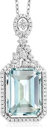 Amazon Gem Stone King Sterling Silver Sky Blue Simulated