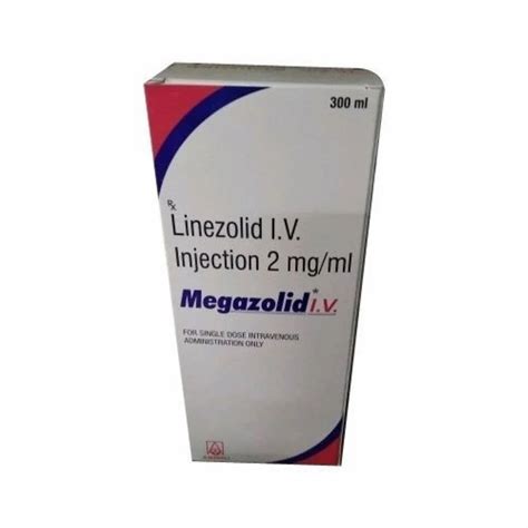 Liquid Linezolid IV Injection Packaging Size 300ml Packaging Type