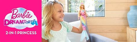 Barbie Barbie Dreamtopia 2 In 1 Princess To Mermaid Fashion Transformation Doll Blonde 11 5 In