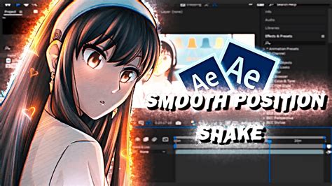 Smooth Position Shake After Effects Tutorial AMV Tutorial YouTube