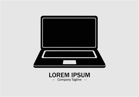 Laptop Logo Icon Silhouette 45866811 Vector Art At Vecteezy