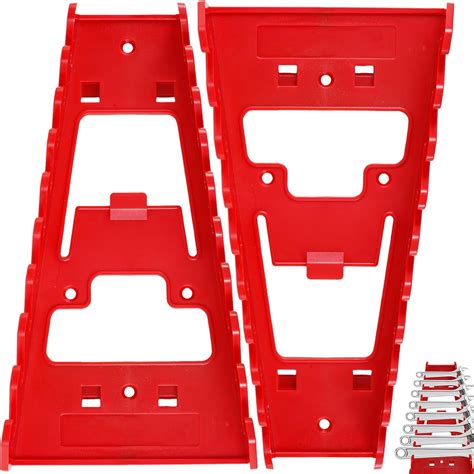 2pack Wrench Organizer 18 Slot Wrench Storage Rack Plastic Spanner