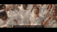 Group Hug In The Shower Tonight Shout Group Hug In The Shower