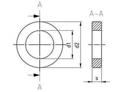 DIN 7989 Washers For Steel Constructions A2