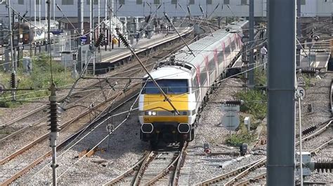 Express And Freight Trains At Peterborough North Flyingscotsman