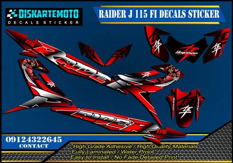 Raider J115 Fi Decals Sticker Lazada Ph