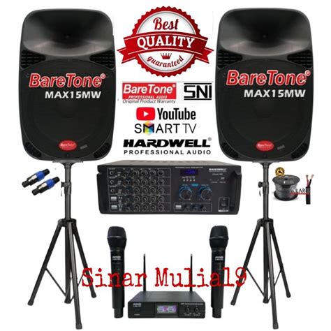 Jual Paket Sound System Karaoke Speaker Inch Baretone Max Mw Power