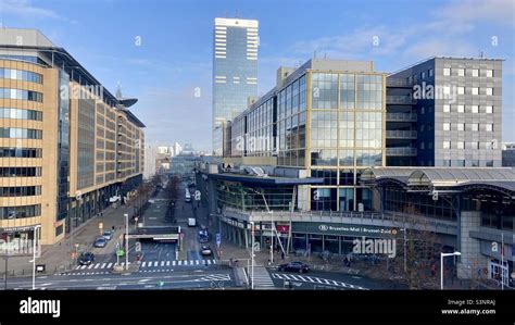 View Of The Brussels South Railway Station French Gare De Bruxelles