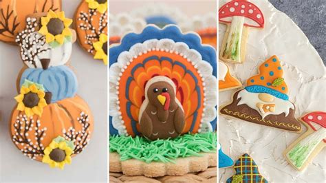 Thanksgiving Cookie Decorating Ideas Compilation Youtube