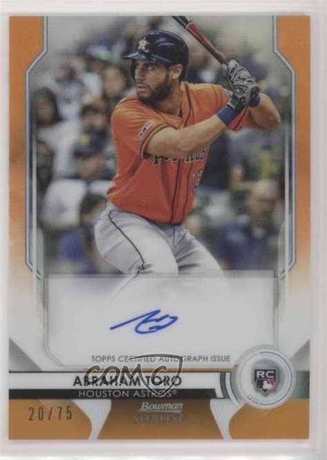 Bowman Sterling Rookie Autographs Orange Refractor Bsra At