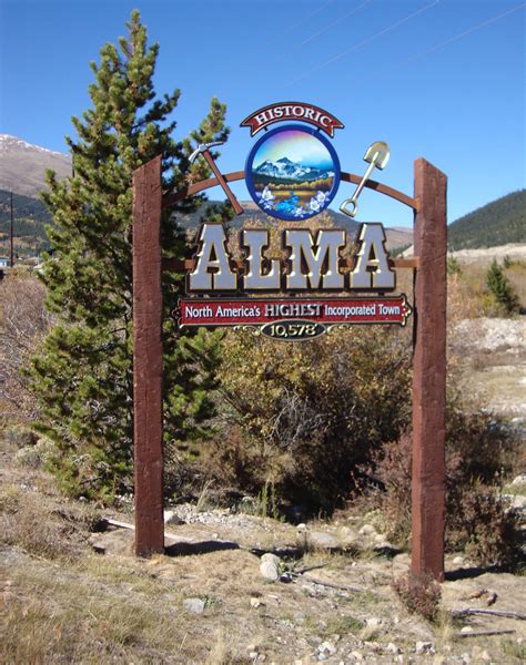 Welcome To Alma Sign Alma Colorado Alma Is The Most Ele Flickr