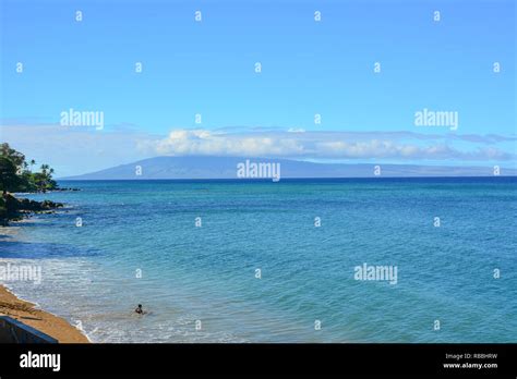 Picturesque Kahana Beach on Maui, Hawaiian Islands Stock Photo - Alamy