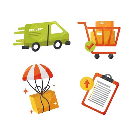 Premium Vector Delivery Icon Elements For Delivery Concept Vector