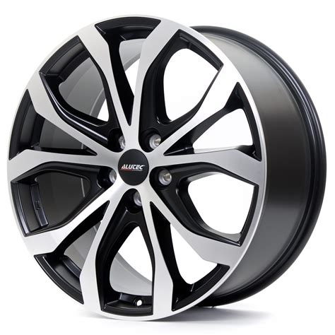 ALUTEC W10X Felgen Racing Schwarz Frontpoliert Silber Mehrfarbig In