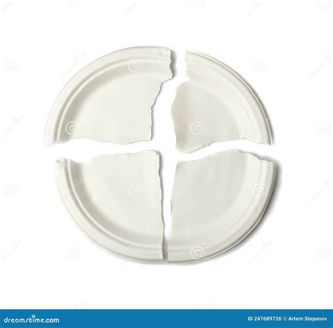 Paper Plate Isolated Stock Photo Image Of Cardboard 247689726