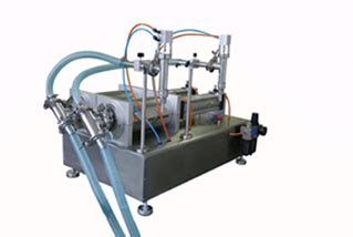 Pneumatic Piston Double Head Liquid Filling Machine Ml