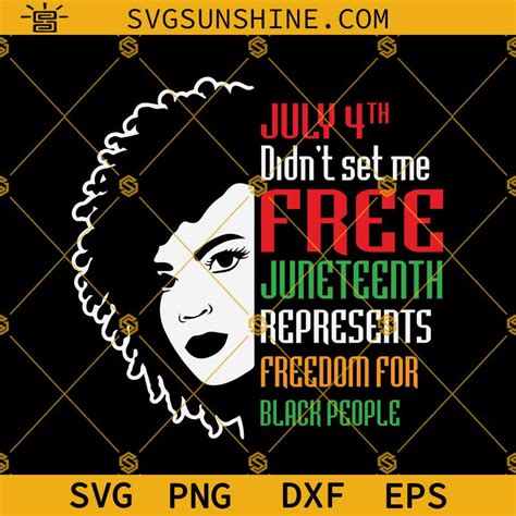 Juneteenth SVG Black Girl SVG It S The Juneteenth For Me SVG Afro