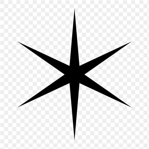 PNG Black eight-pointed star symbol | Free PNG - rawpixel