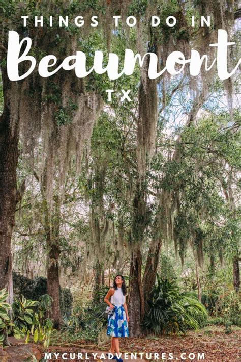 A Woman Standing In Front Of Trees With The Words Things To Do In