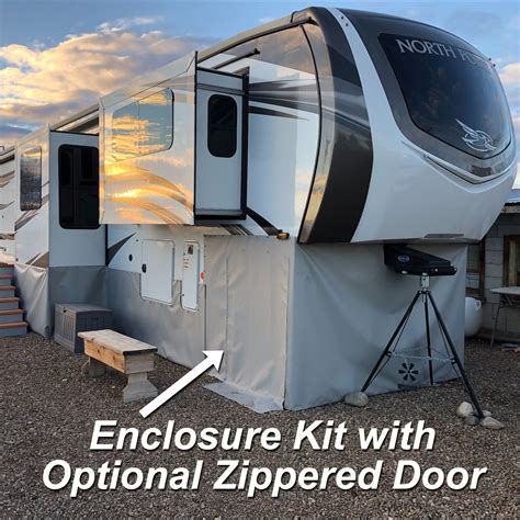 Rv Skirting Enclosure Kit With Zippered Door Ez Snap®