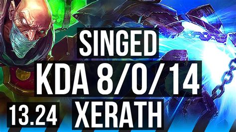 Singed Vs Xerath Mid Legendary Rank Singed Kr Master