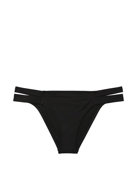 Buy Essential Banded Brazilian Bikini Bottom Pure Black Order Bikini