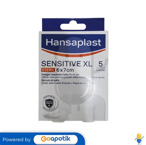 Hansaplast Sensitive Xl Steril 6 X 7 Cm Box 5 Lembar Kegunaan Efek