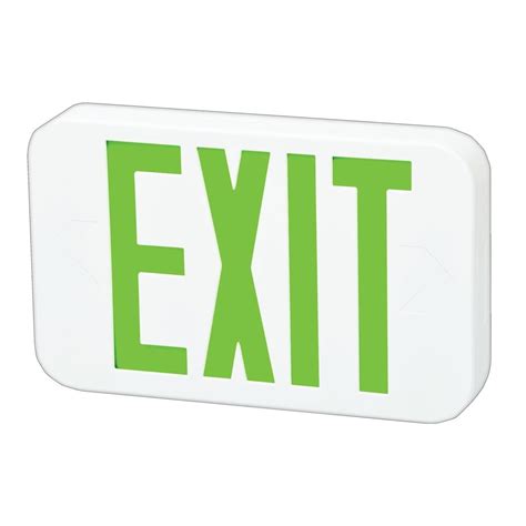 Exit Sign Warehouse 77771 - CEU-3-G-W-SPV LOW PROFILE LED EXIT ...