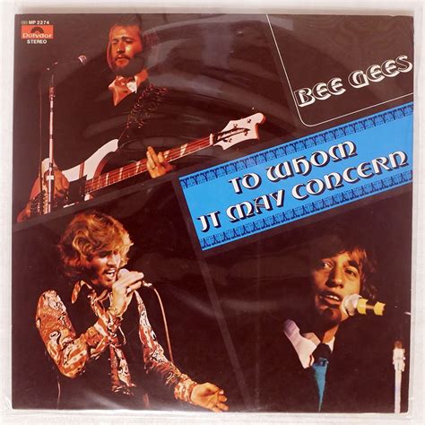 Yahoo オークション BEE GEES TO WHOM IT MAY CONCERN POLYDOR MP227