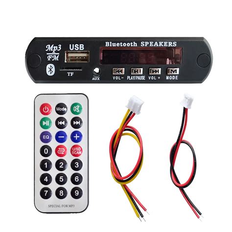 1Set Standard Wireless Bluetooth 12V MP3 WMA Decoder Board Audio Module