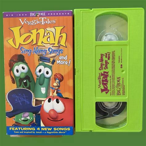 VEGGIETALES JONAH SING ALONG SONGS AND MORE VHS 2002 Free Shipping