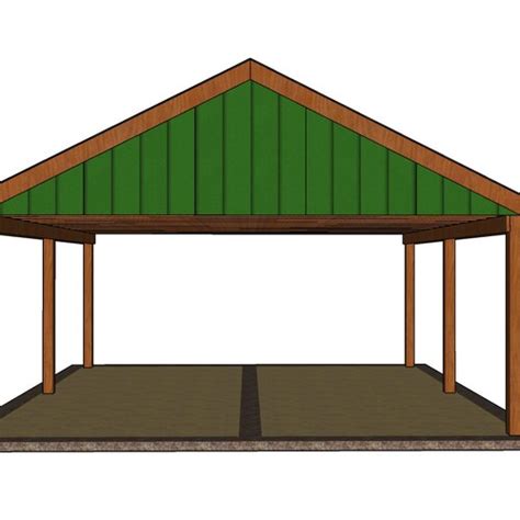 2 Car Carport Plans - Etsy