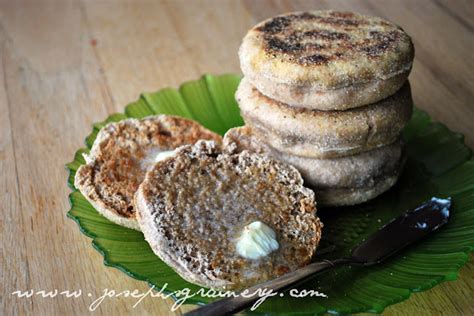 Joseph's Grainery: Whole Wheat English Muffins