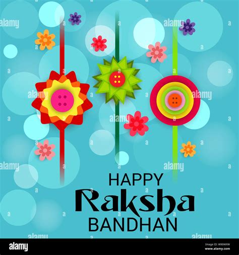 Vector Illustration Of A Background For Happy Raksha Bandhan Indian