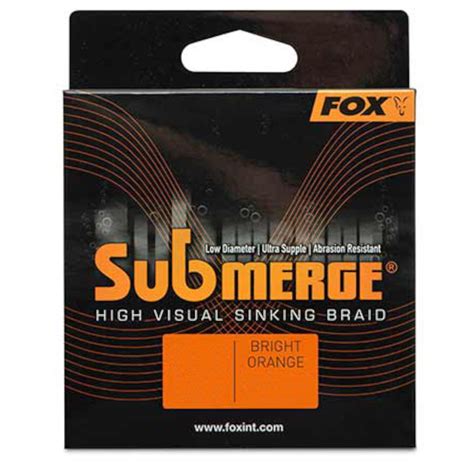 Fox Submerge Orange Sinking Braid 600m Geflochtene Angelschnur 0 20mm