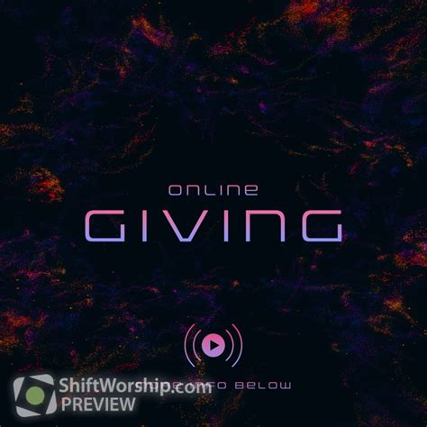 Online Giving Shift Worship