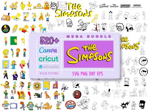 The Simpsons Svg Bundle Files For Cricut The Simpsons Svg The Simpsons