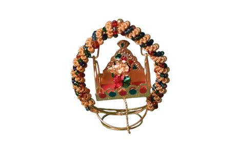 Lnds Radha Krishna Jhula Idol Metal Home Temple Decor Mandir Room