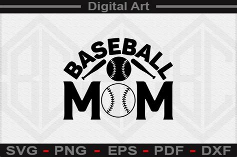 Baseball Mom Svg File Graphic By Digitalart · Creative Fabrica