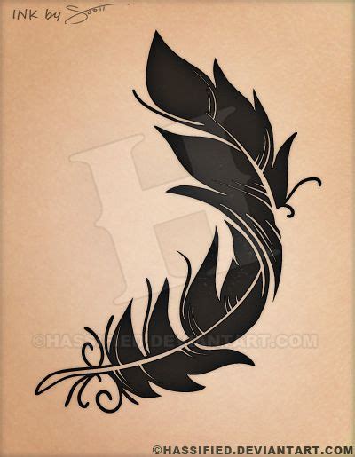 Feather Tattoo Design By Hassified On Deviantart In 2024 Feather