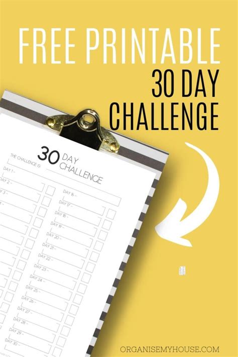 Free Printable 30 Day Challenge Calendar Pdf A4 And Letter