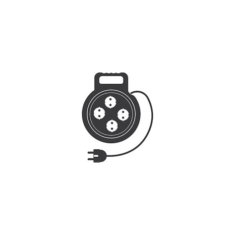 Icono de cable de extensión Vector Premium